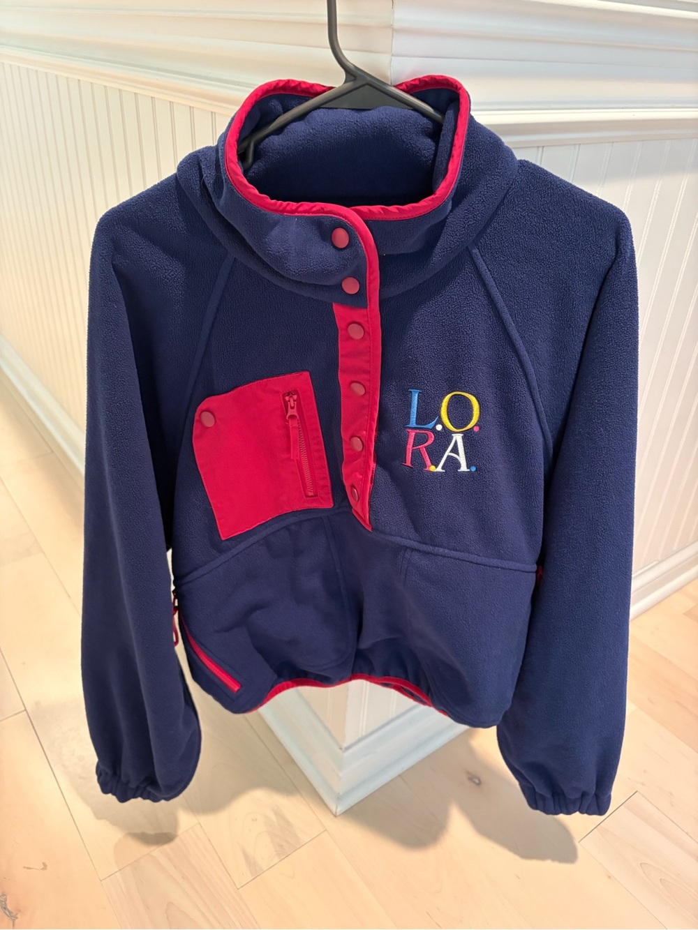 MADHAPPY LOCAL OPTIMIST RUNNING ASSOCIATION POLAR FLEECE PULLOVER NAVY MEDIUM